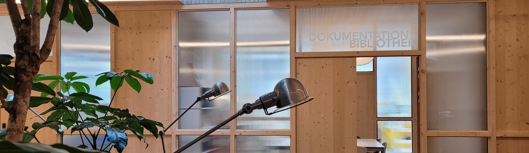 Eingangsbereich der Dokumentationsbibliothek