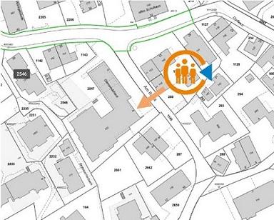 Plan - Notfalltreffpunkt Bonstetten Dorf