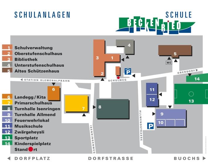 Plan mit der Liegenschaftsübersicht