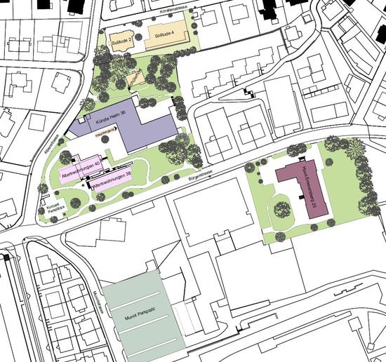 Lageplan Alterszentrum Emmersberg