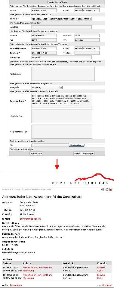 Anleitung Vereinseintrag