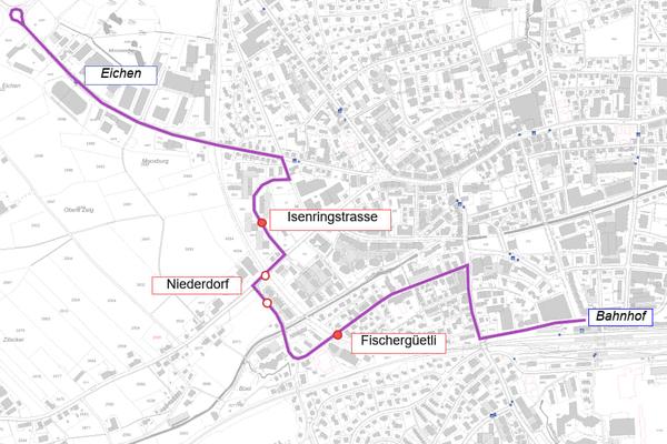 Plan Linienführung