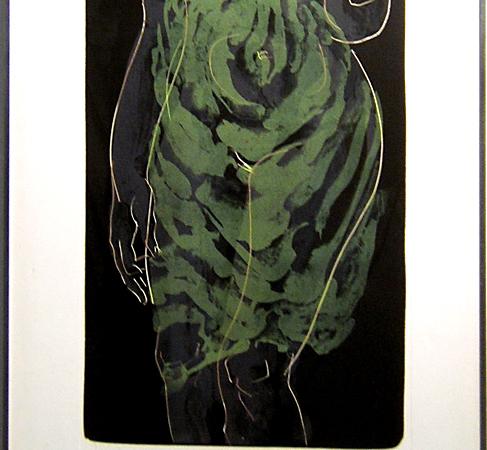 Mädchen mit grünem Gewand
