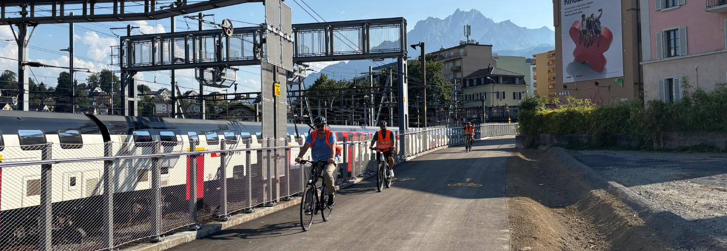 «Gleis Null»: Die neue Veloverbindung zum Bahnhof Luzern