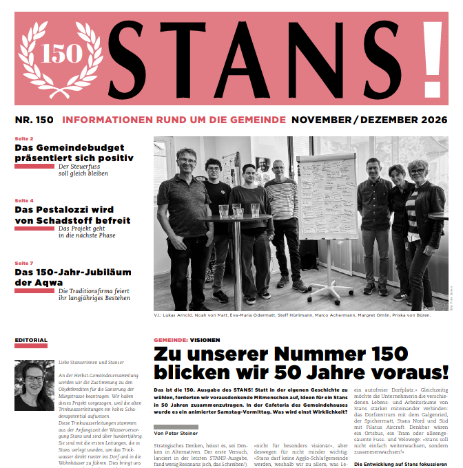 Frontseite Stans!