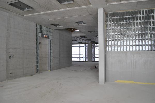 Innenansicht Schulhaus Krämeracker im Bau