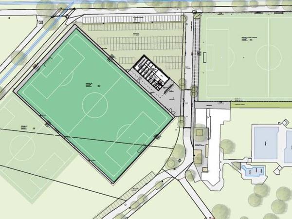 Projekt Sanierung und Ausbau Sportanlage Badmatte Situationsplan