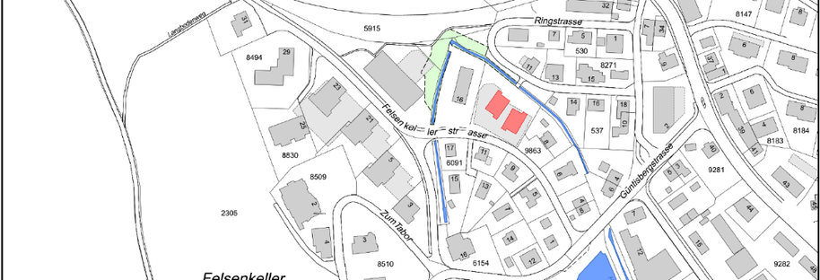 Plan der Baustelle an der Steigstrasse