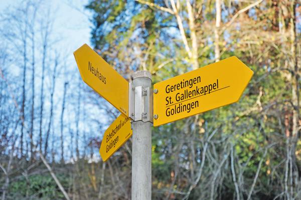 Wanderrouten Goldingertal