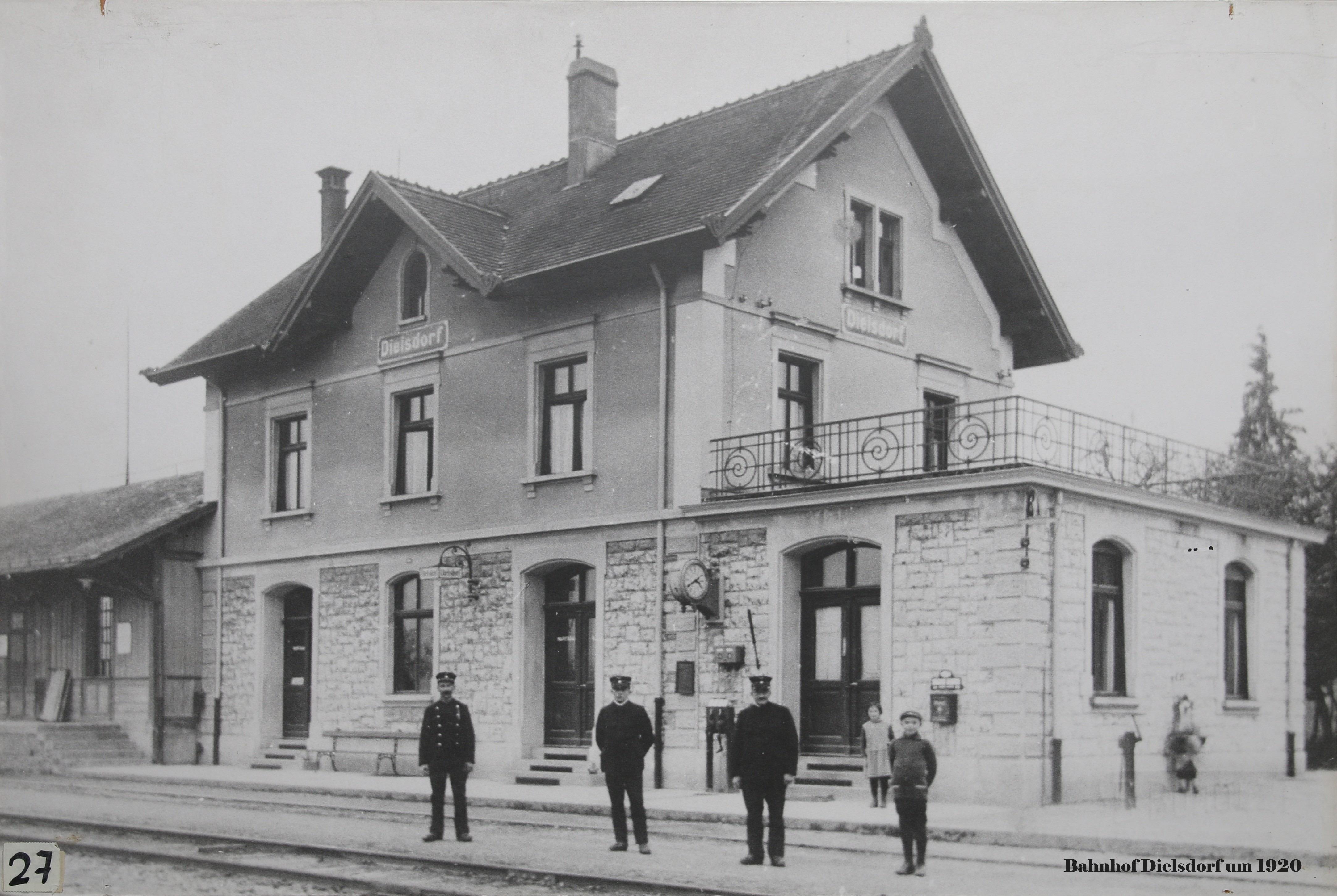 Bahnhof Dielsdorf um 1920