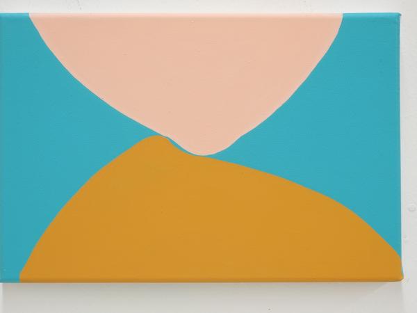 Markus Weggenmann, LW231, 2019, Hochpigmentierte Leimfarbe auf Leinwand, 20 x 30 cm