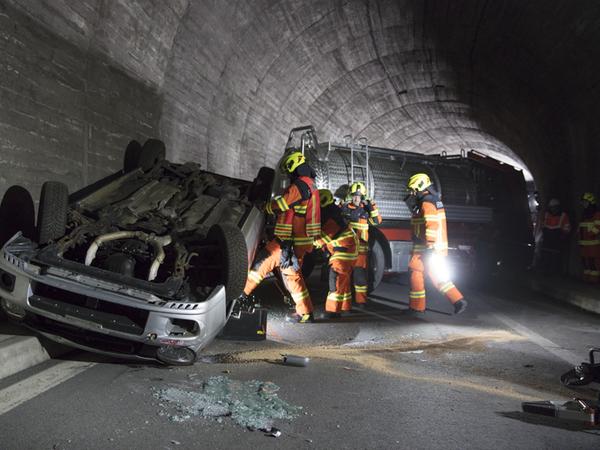 Strassenrettungsübung in Stansstad