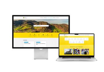 Desktop- und Tablet-Ansicht Webauftritt Gemeinde Waldenburg