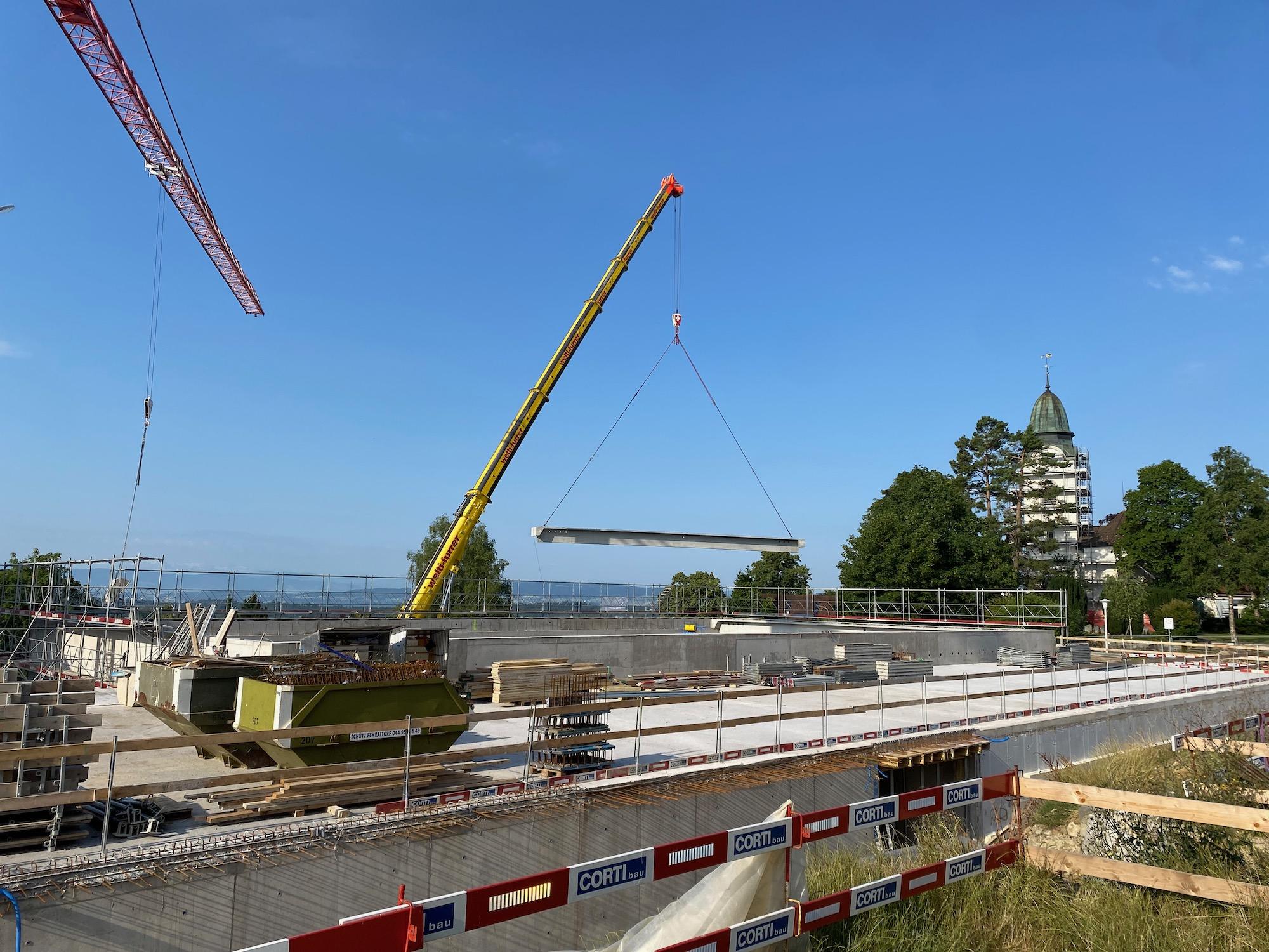 Montage der Dachträger, 27.6. 23