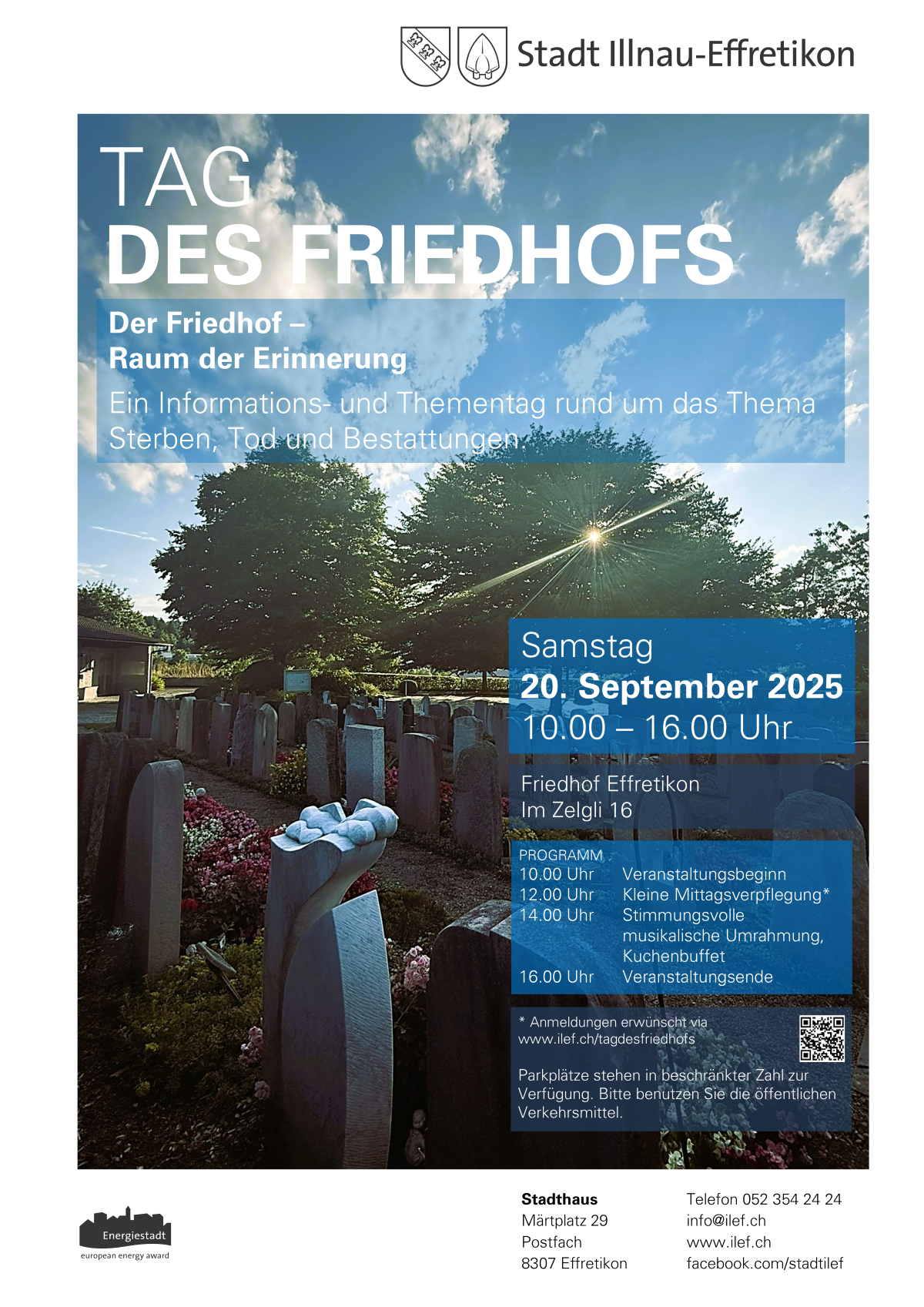 Plakat Tag des Friedhofs