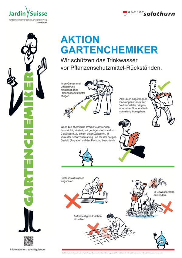 Gartenchemiker - wir schützen das Trinkwasser vor Pflanzenschutzmittel-Rückstände