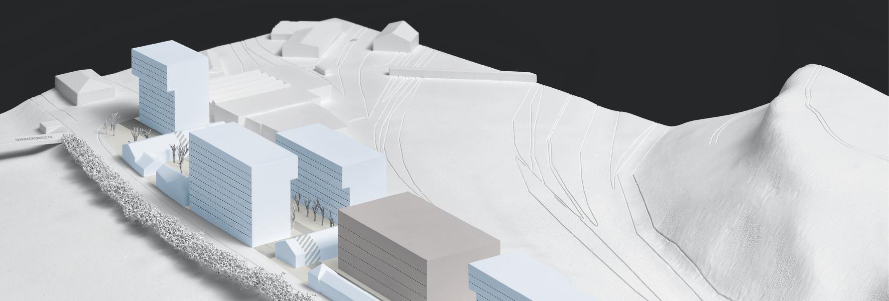 Das künftige Areal Bahnhof Nord im Modell