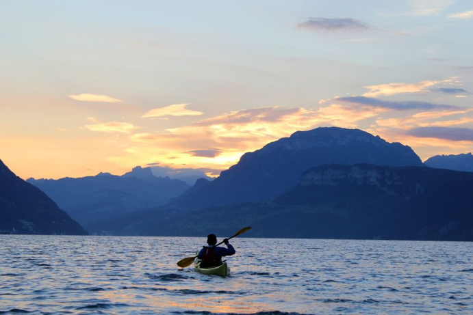 Kanu auf dem Vierwaldstättersee