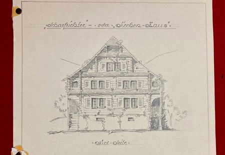 Das ehemalige Siechenhaus Planausschnitt 1926