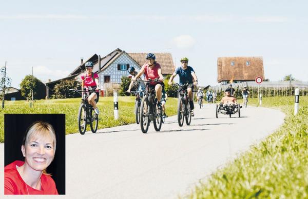 Die Nationalrätin und Amriswilerin Diana Gutjahr (kl. Bild) hat bereits mehrfach am slowUp Bodensee teilgenommen. Auch dieses Jahr will sie eine Strecke fahren.