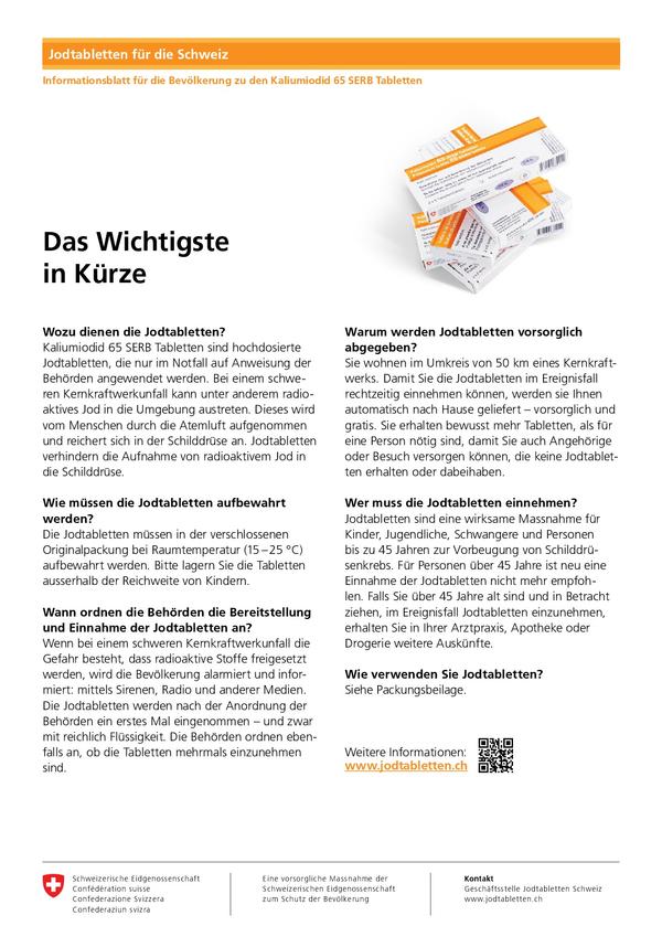 Flyer Das Wichtigste in Kürze