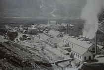 Lonza Fabrik in Gampel im Jahre 1899