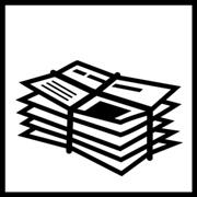 Piktogramm Papiersammlung