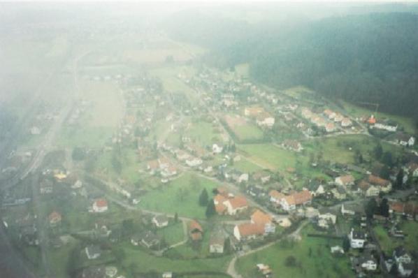 Münchwilen im Nebeldunst.
