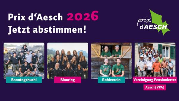 Prix d'Aesch - Foto der Nominierten 2026