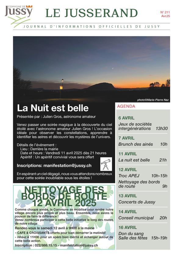 Le Jusserand avril 2025