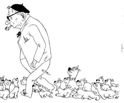 Karikatur Carl Böckli