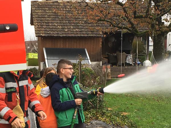 Besuch der Feuerwehr in der 4. Klasse