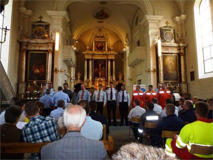Feierliche Brevetierung in der Kirche von Vitznau