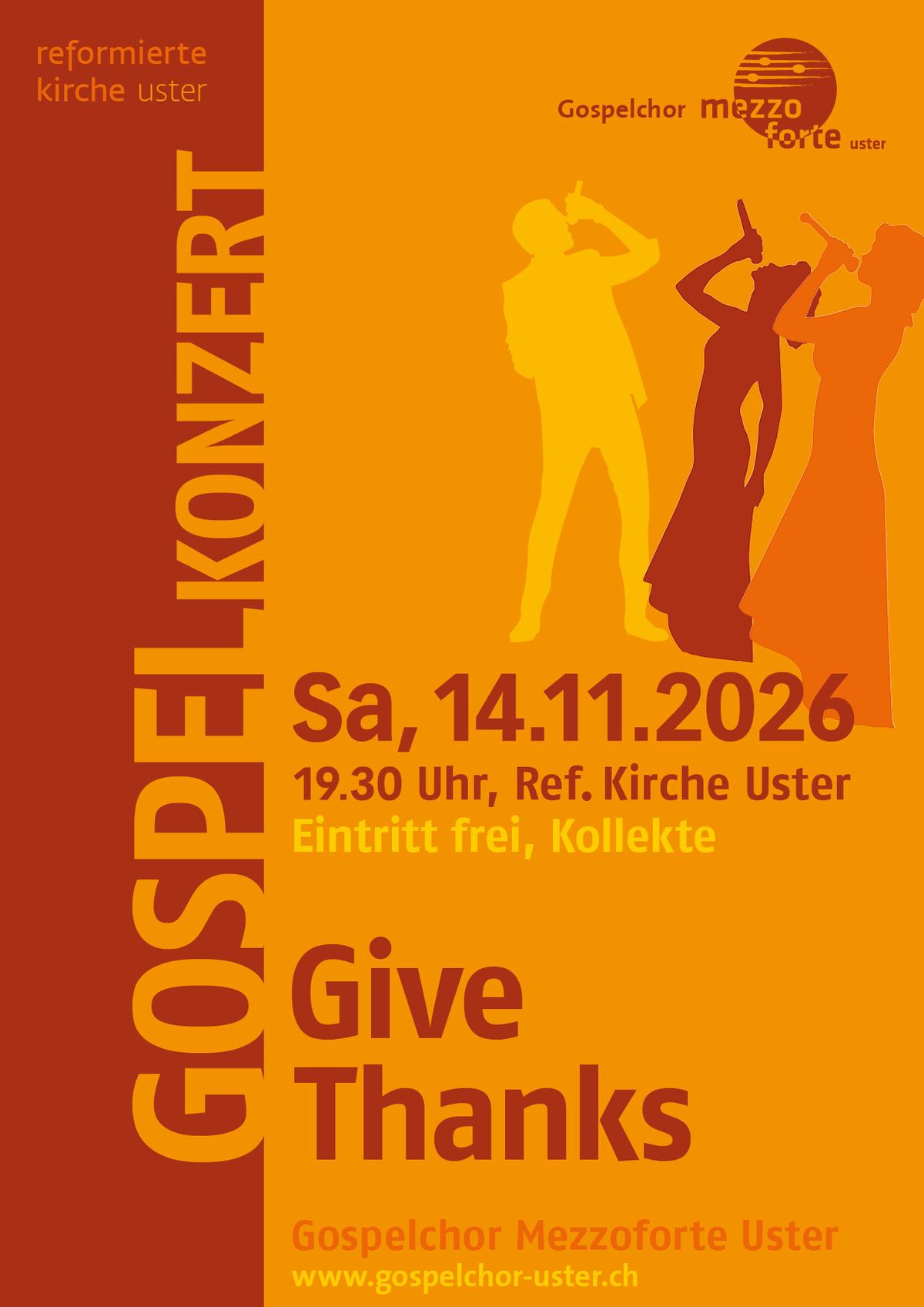Konzert Gospelchor Mezzoforte Uster