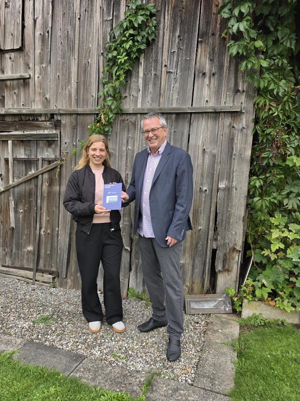 Flavia Kästli und Andreas Schmid, Präsident