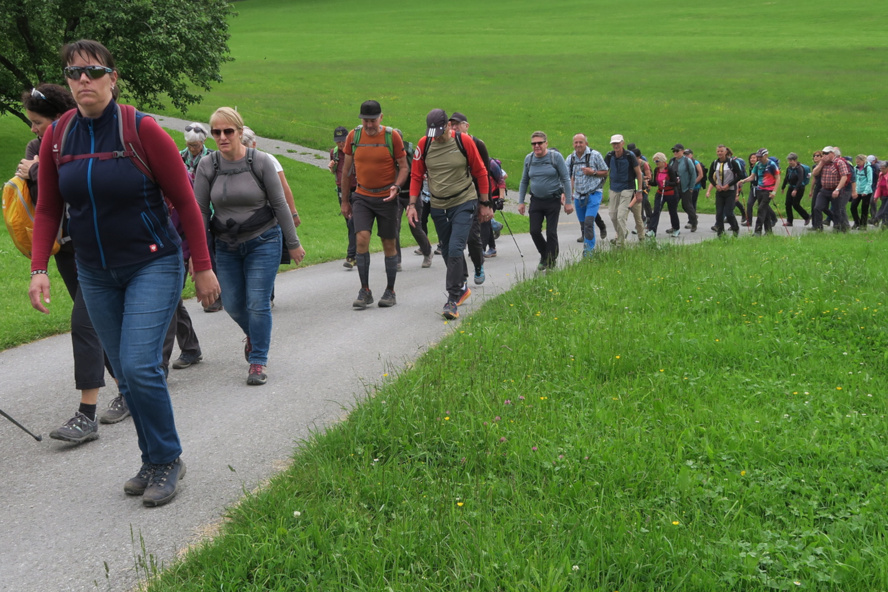 Organisiert von den Naturfreunden Gossau fanden zahlreiche Wanderungen entlang der Grenze statt. Zahlreiche kürzere Wanderungen auf Teiletappen und als Höhepunkt die ganze Strecke von fast 32 Kilometer am 25. Mai 2024.