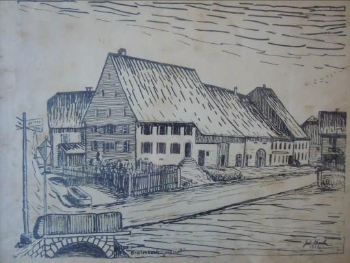 Tuschzeichnung 1922
Dorfach (Grotto)