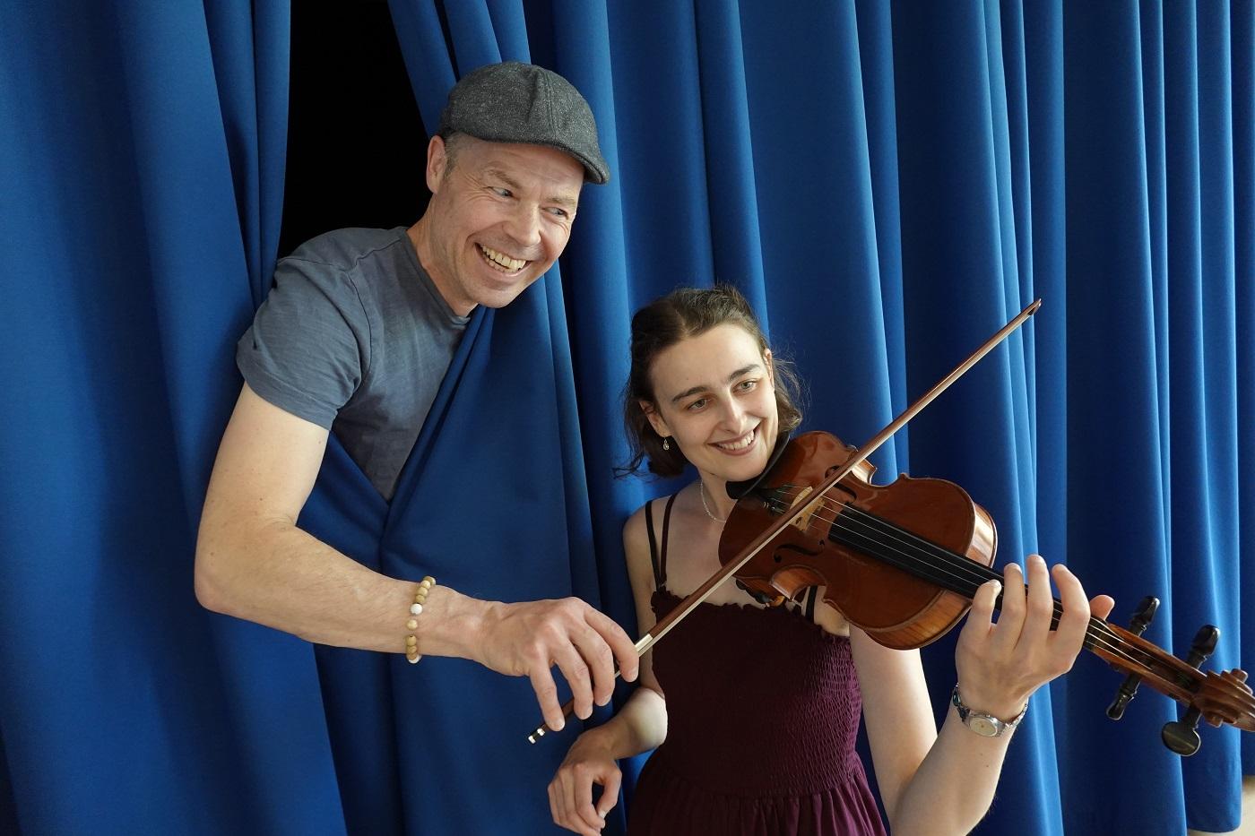 Kurt Meier und Mirjam Bühlmann spannen für «Singen macht stark» zusammen.