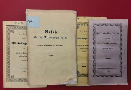 Gesetze über die Militärorganisation des Kantons Nidwalden von 1817 bis 1854 (