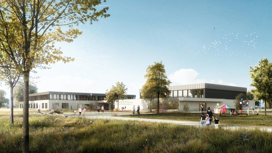 Visualisierung Projekt "Schulhaus Mühlematten"