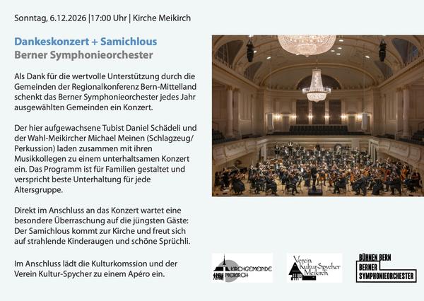 Dankeskonzert + Samichlous