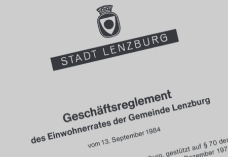 Bild des Geschäftsreglements des Einwohnerrats