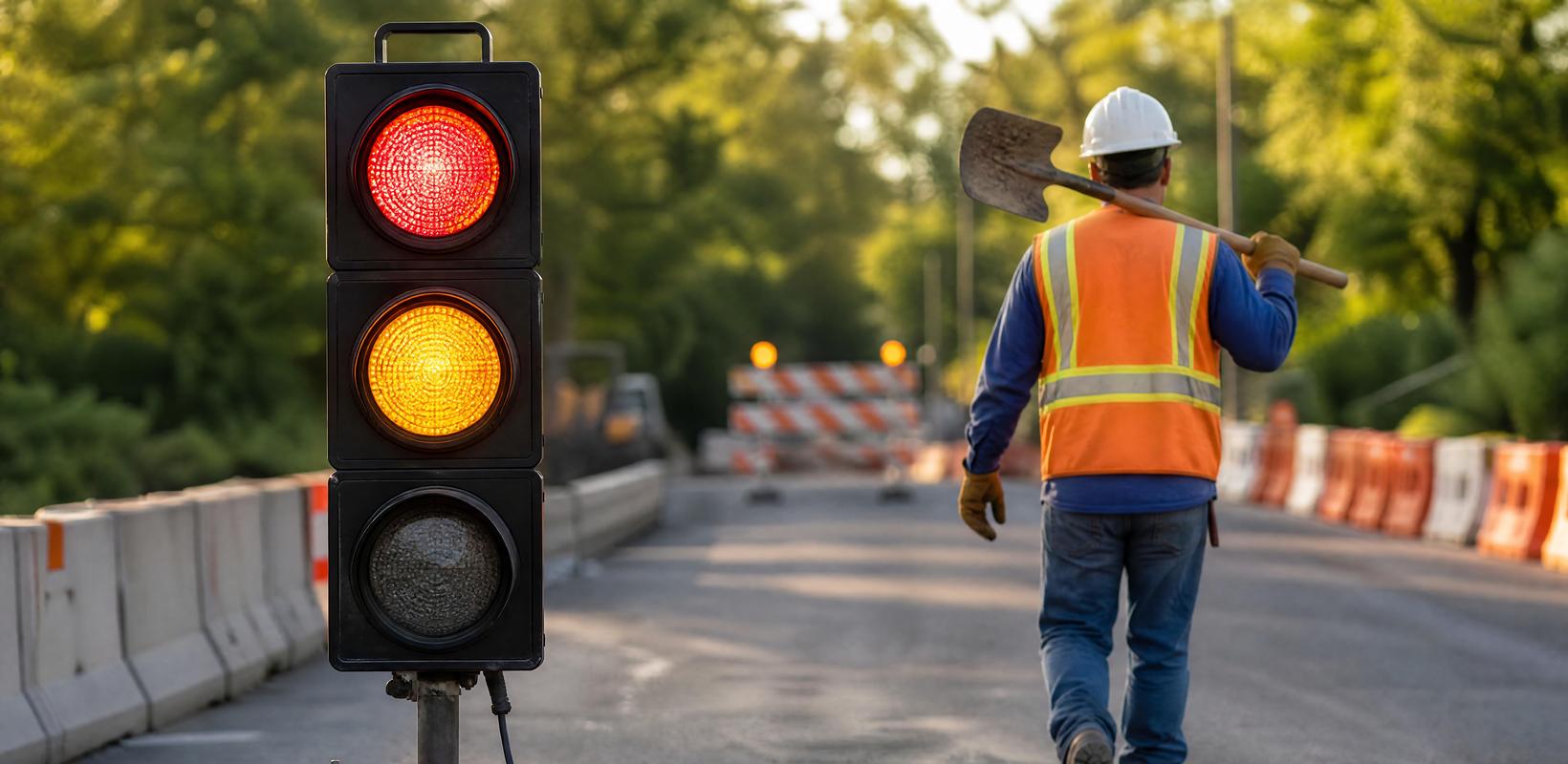 Lichtsignal Baustelle