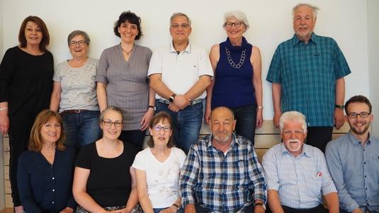 Einige der Freiwilligen (von hinten links nach vorne rechts): Beatrice Gemperli, Pia Ackermann, Tatiana Celato, Gino Furleo, Brigitte Hangartner, Albert Egger, Sabine Kuhlmann, Monika Meyer, Evamaria Sonderegger, Alex Rüst, Paul Ackermann, Men Spadin