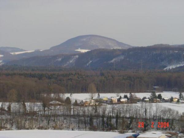 Der südliche Dorfrand von Sisseln.
