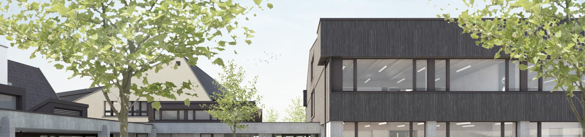 Modelbild neues Schulhaus Buchen