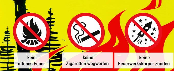 Plakat Waldbrandgefahr