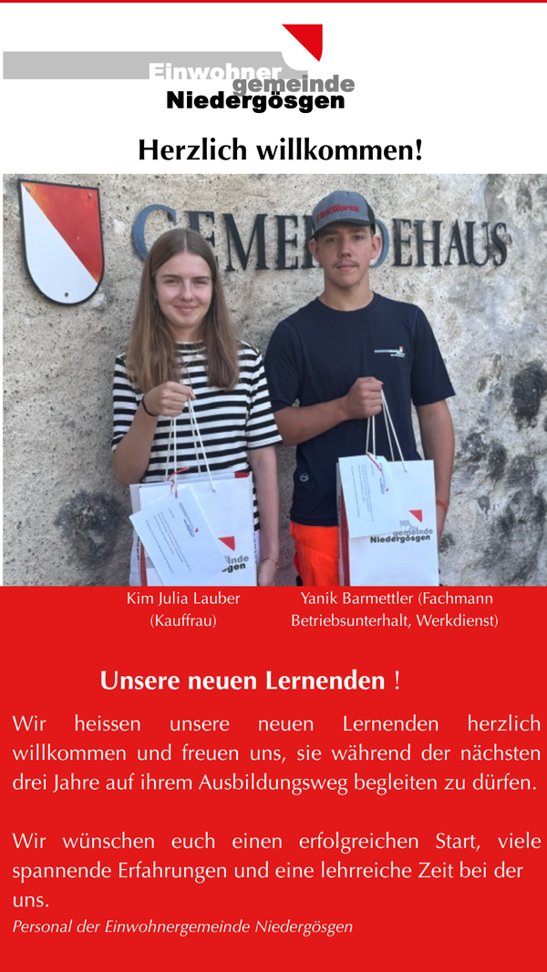 Kim Lauber und Yanik Barmettler 