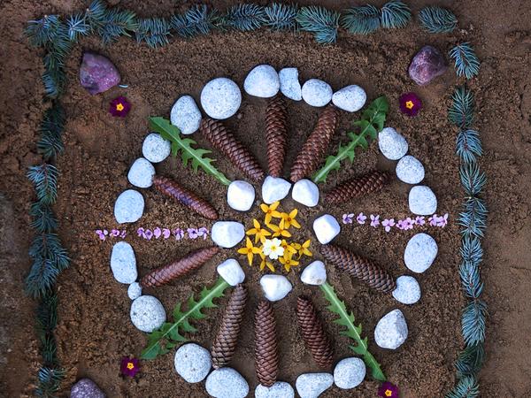 Mandalas Fernunterricht Kindergarten