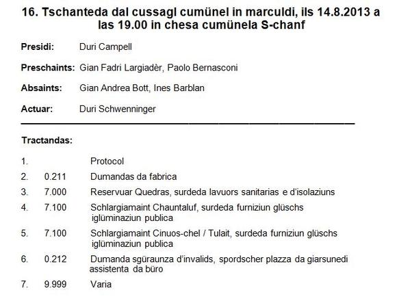 Protocol 14.08.2013
